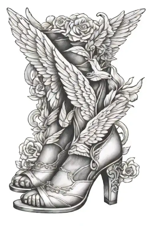 Hermes Wings For Heel Lady Spittin'