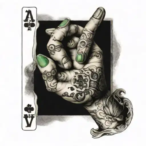 Hand Game Card With Love Yourz Kursiv