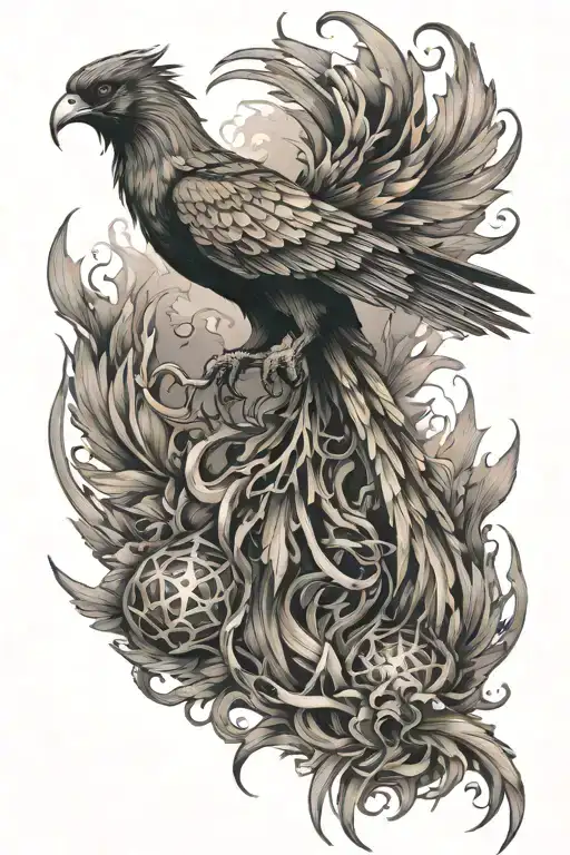 Phoenix And Spider Hanging