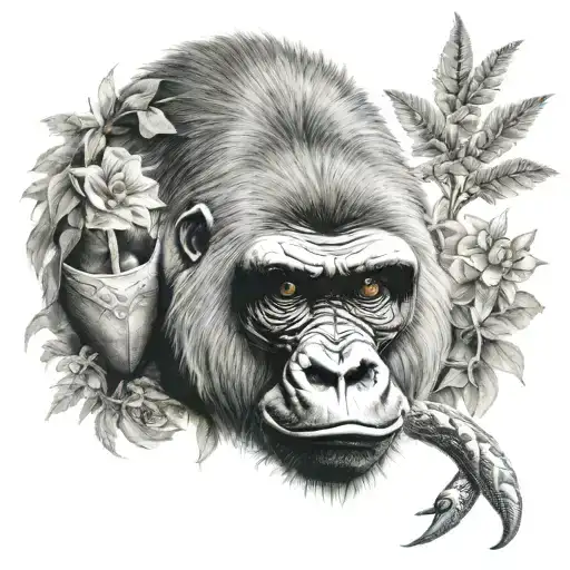 Helephante A Gorilla Plants An Eye Of A Snake And More Animals