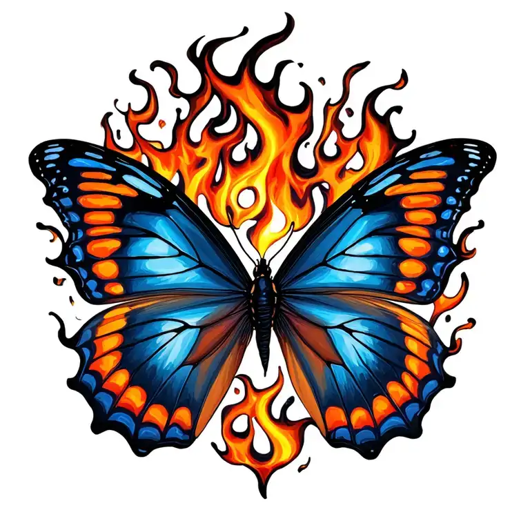 Butterfly Fire Flames