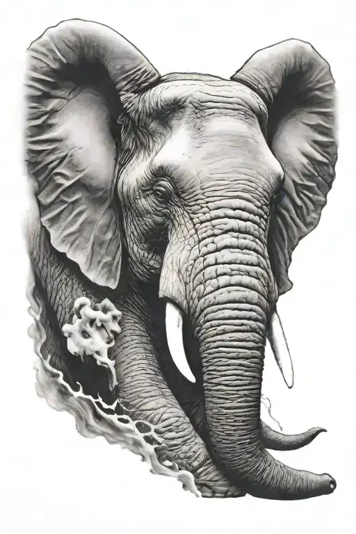 An Angry Elephant To The Chest