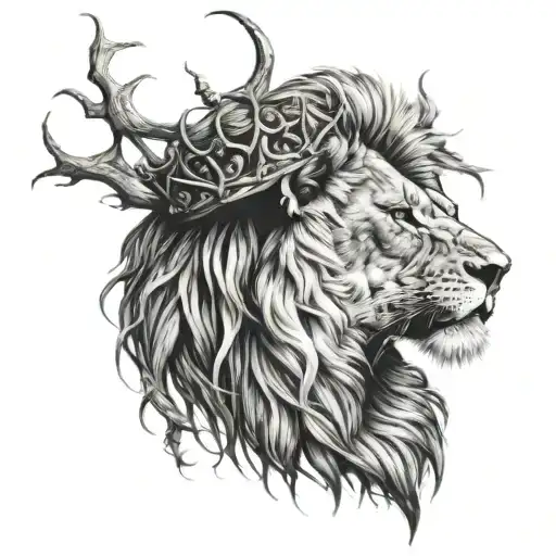 Lion With Crown Of Thorns