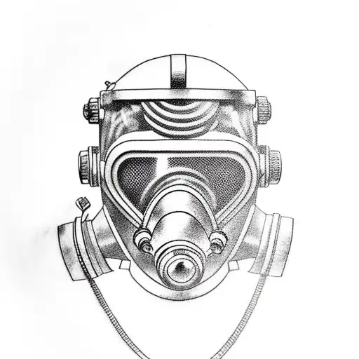 Old Diving Helmet Cyberpunk