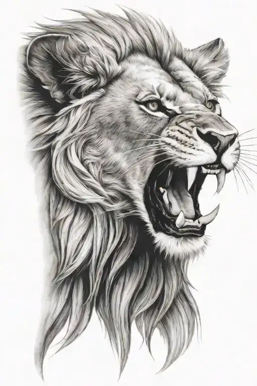Half Lion Roaring