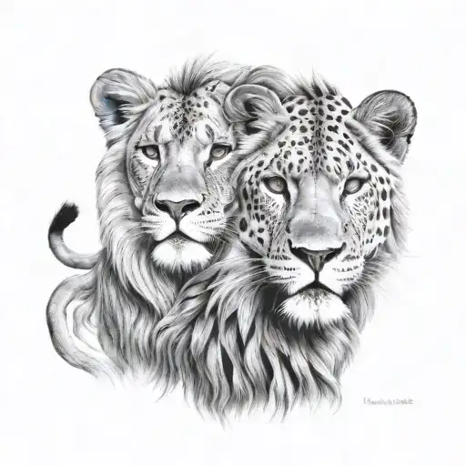 Lion & Leopord