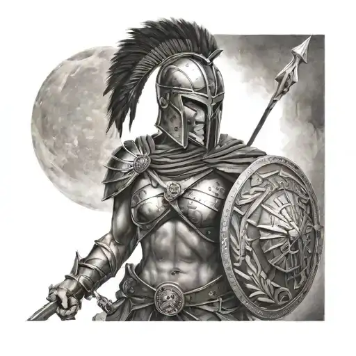Beautiful Female Spartan Warrior