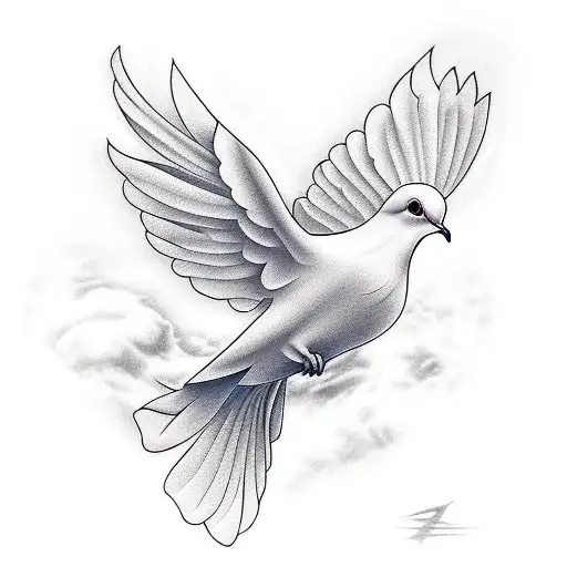 Dove Flying