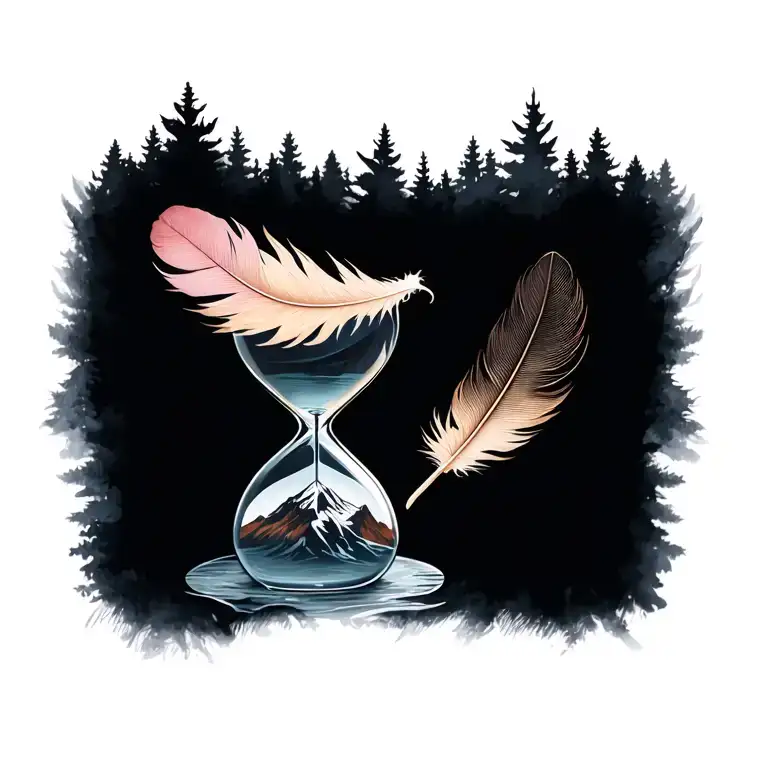 Mountain Feather Hourglass