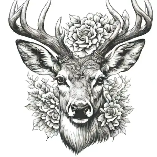 Deer With Horn