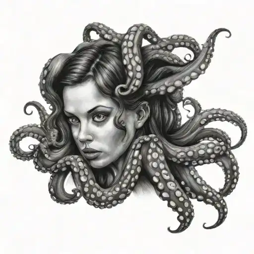 Octopus And Girl