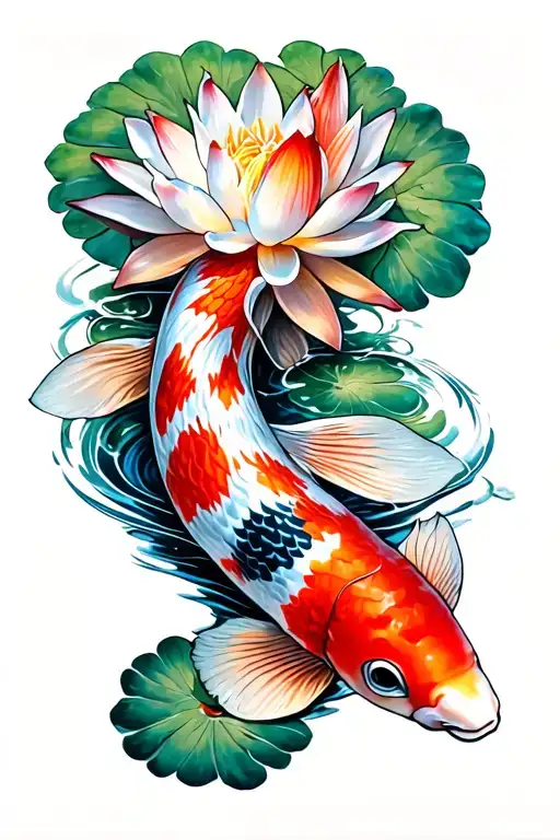 Koi Lotus Flower