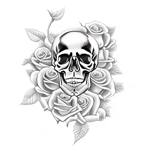 Skull And Roses