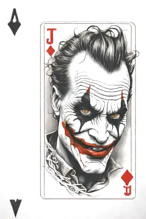 Joker Sick Face Holding Card