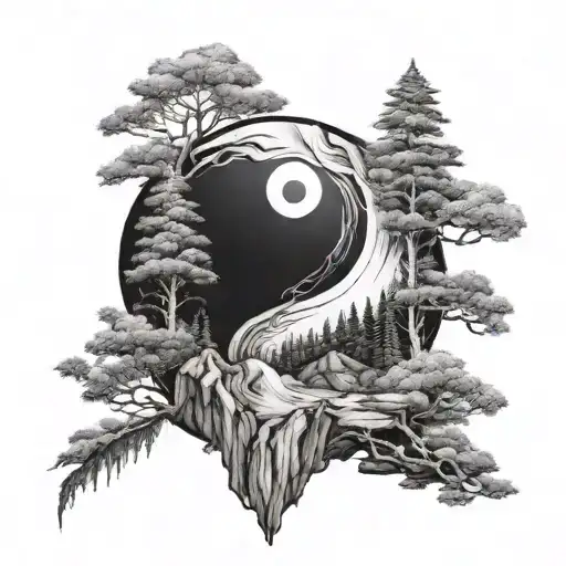 Yinyang Forest Mountain And Water