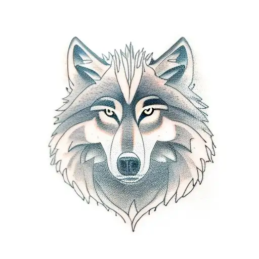 Wolf Howling In A Forest