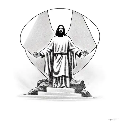 Jesus Resurecting Out Of The Tomb