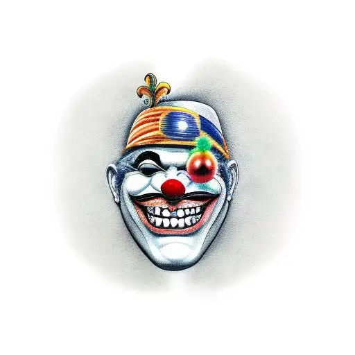 Clown With Grin With Dagger