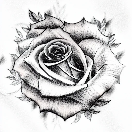 Black Rose On Dark Skin