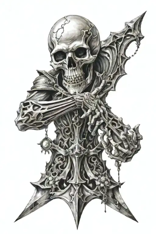 Gauntlet Of Sauron Holding Oathbreaker Skull Crumbling Into An Hourglass Titled Carpe Noctem