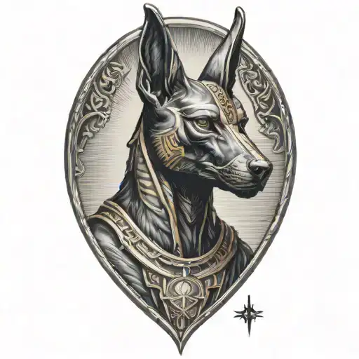 Anubis Standing Looking Forward