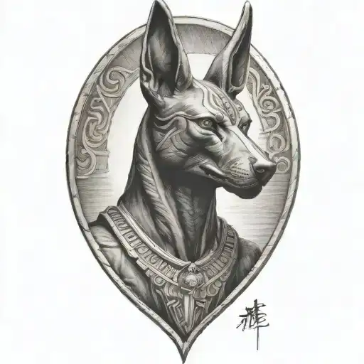 Anubis Standing Looking Forward