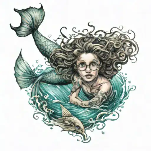Harry Potter Mermaid Swimming