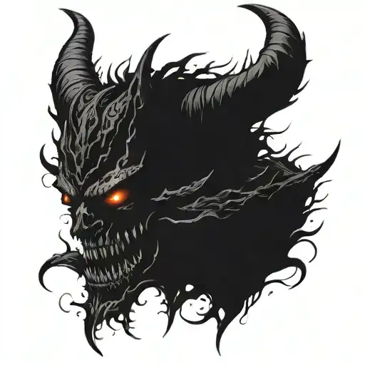 Demonic Black Silhouette