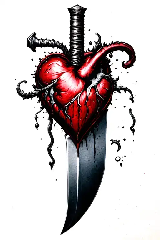 Black Heart Knife