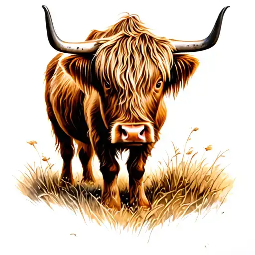 Highland Cow Full Body