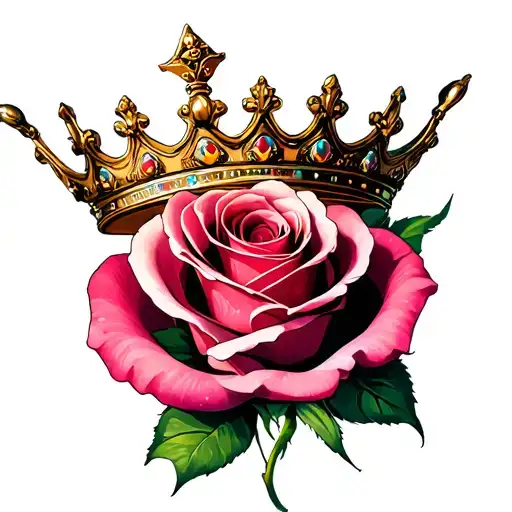 Rose With Crown