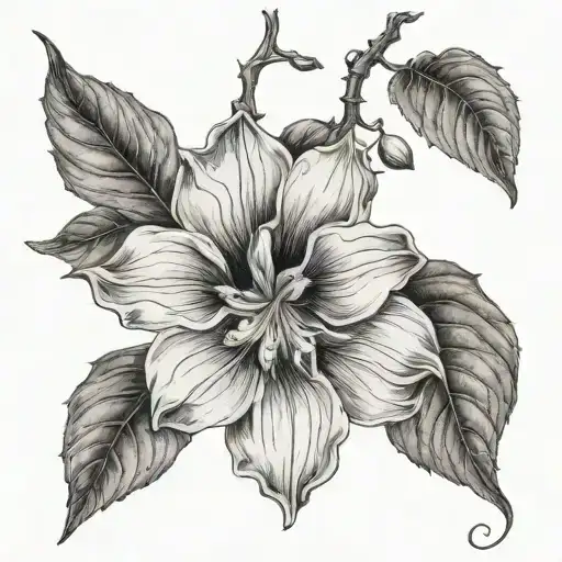 Moonflower Vine Thin Long