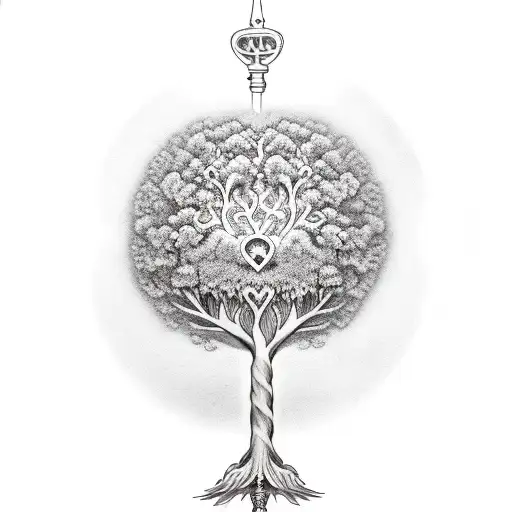 Tree Of Life With Key