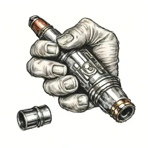 Baby Holding A Bullet