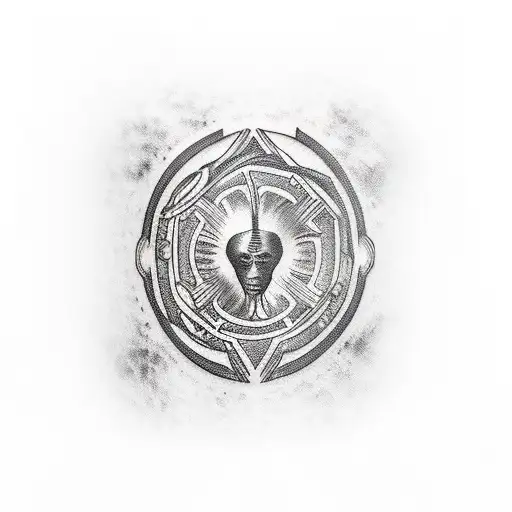 African Tribe Arm Tatoo