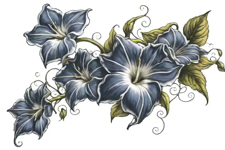 Swirling Morning Glory Vine