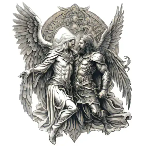 Arc Angel Uriel And Azrael Together