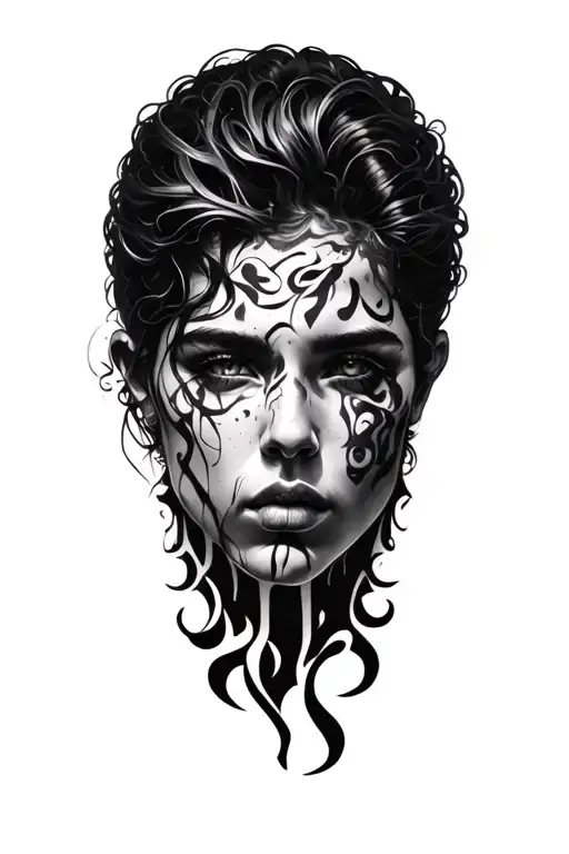 Detail Black With Little Color