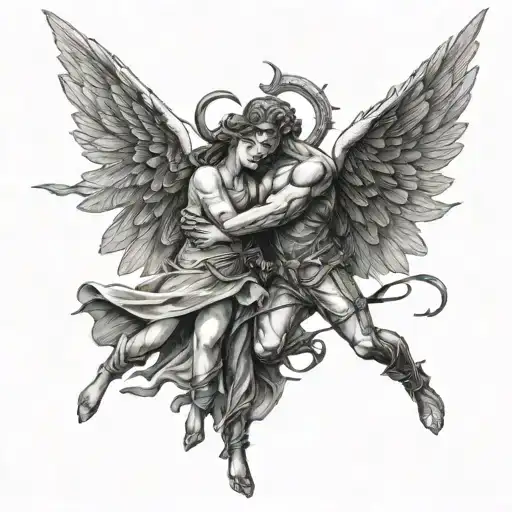 The War Between Angel And Devil