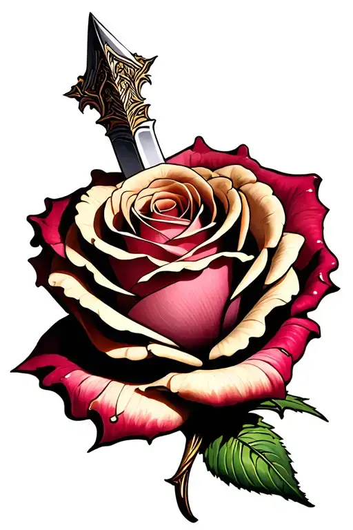 Dagger Piercing Rose