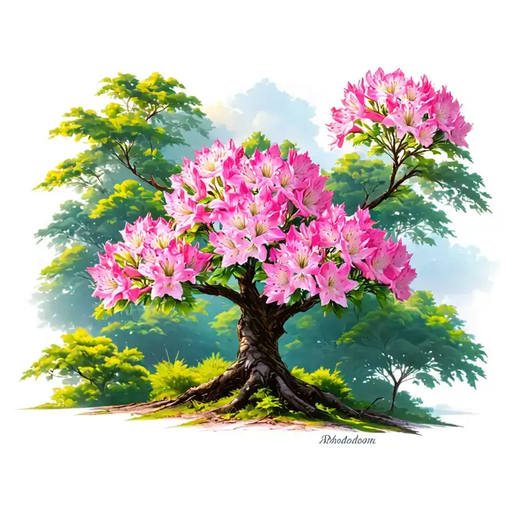 Rhododendron Century Tree Made