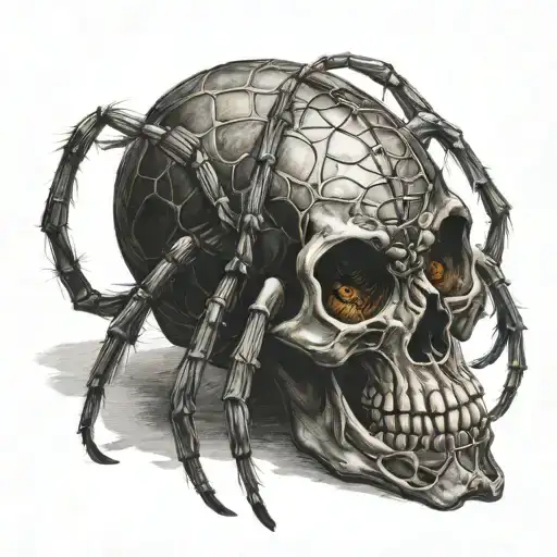 Spider With A Skull-shaped Body