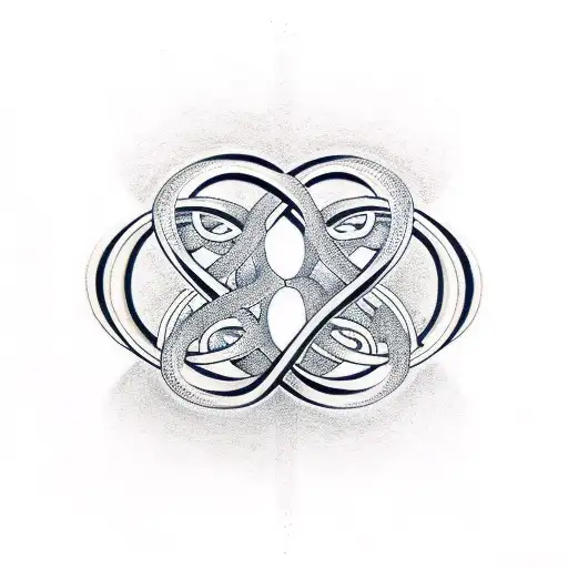 Infinity Symbol With Hearts