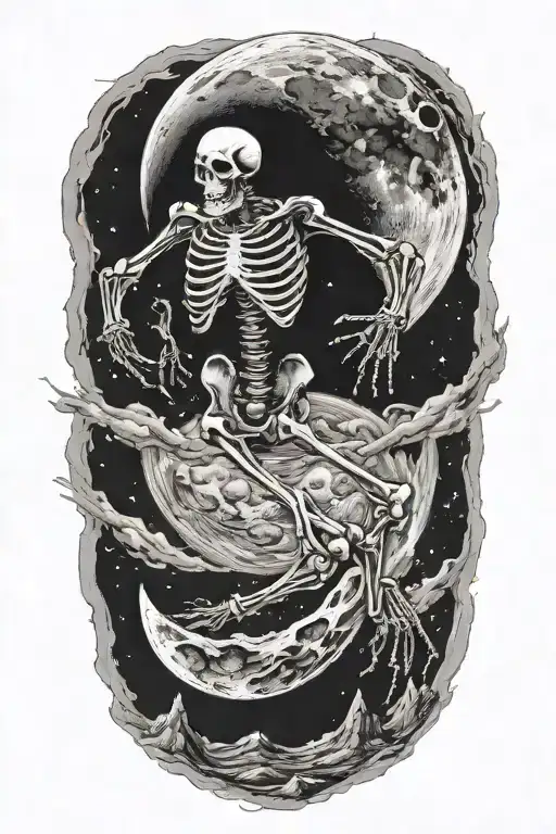 Skeleton Dancing On The Moon