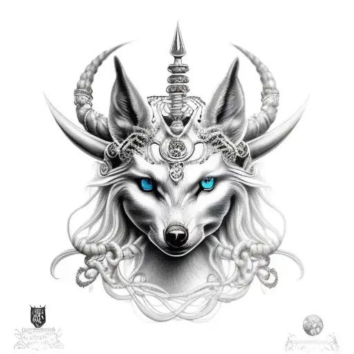 Black And Grey Freya Goddess