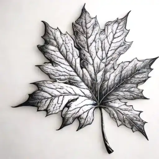 Maple Leaf With It's Shadow