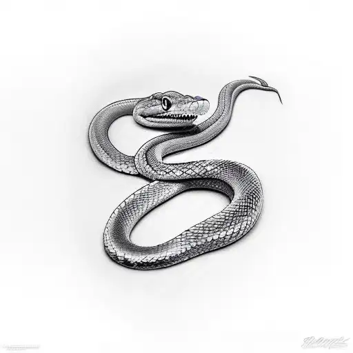 A Snake Biting My Hand