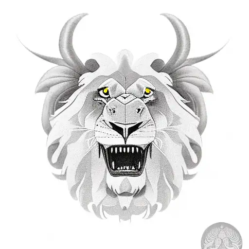 King Lion With Greek