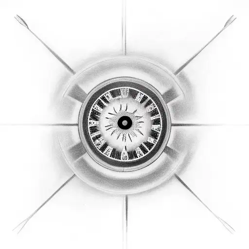 Eye Inside A Mechanical Clock