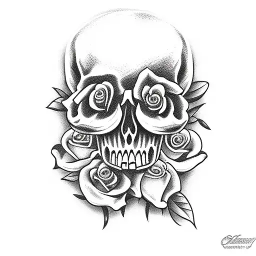 Skull And Roses